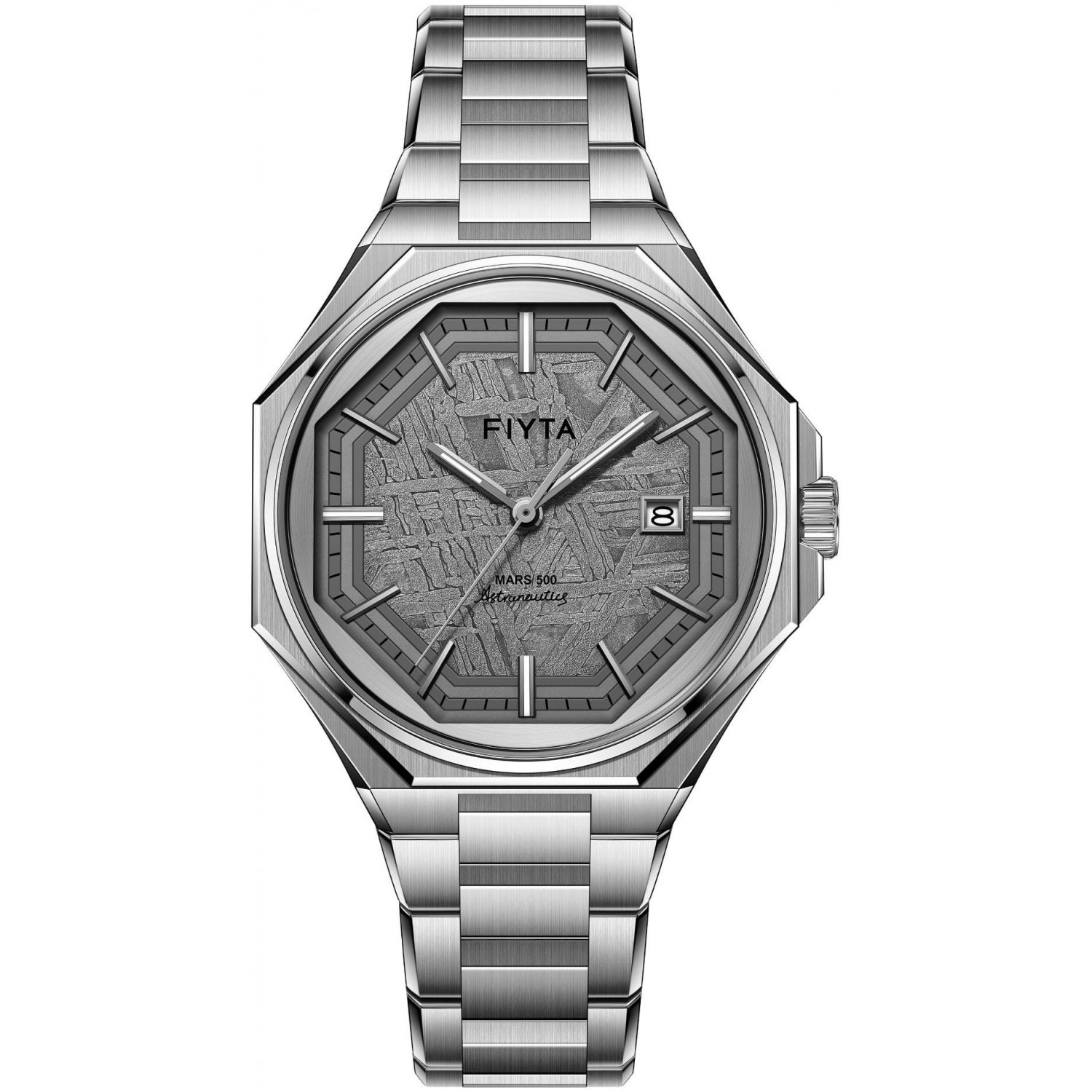 Pánské Hodinky Fiyta GA880007.WHW stříbrný náramek