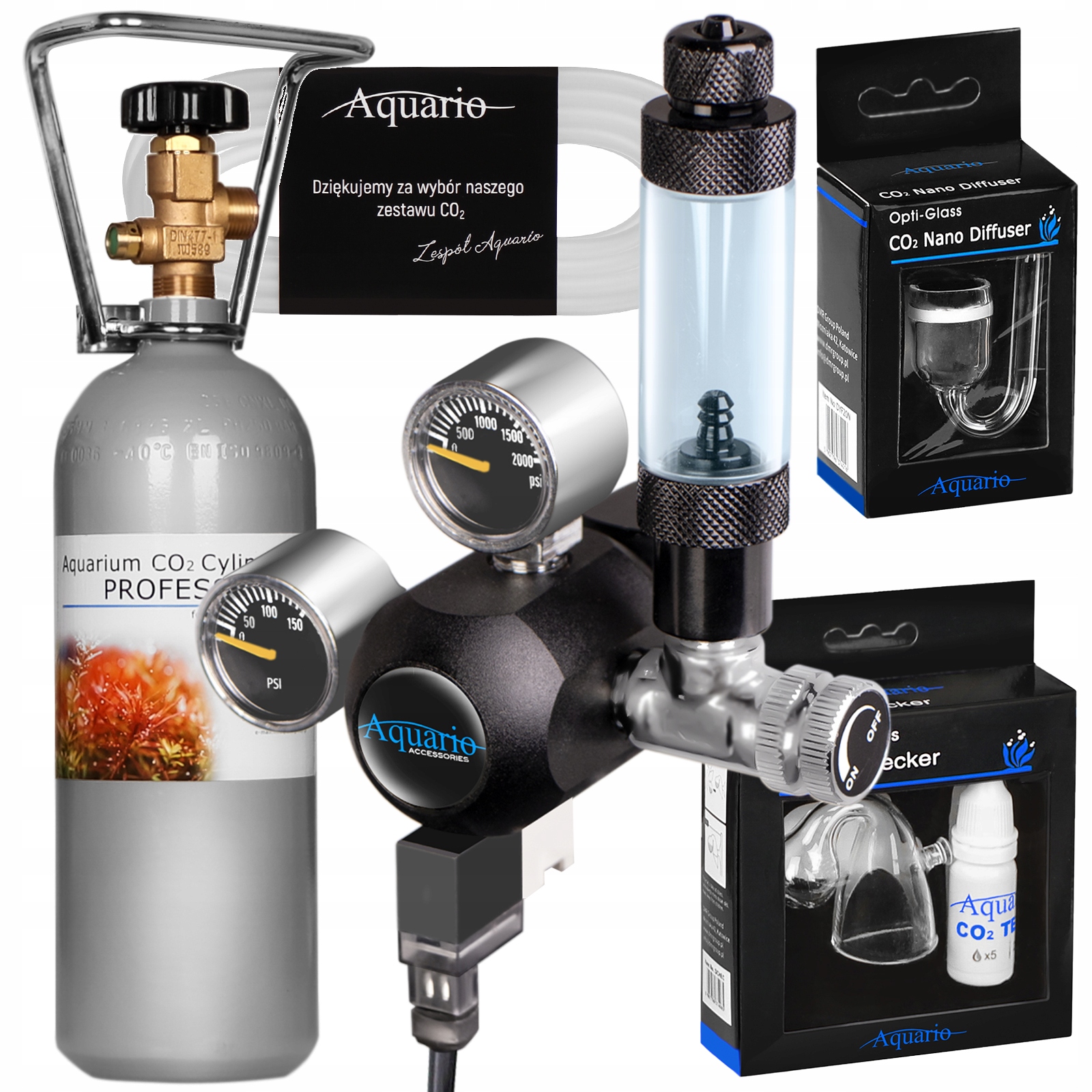 Levně CO2 set Aquario Blue Professional 2.0 s 2l lahví