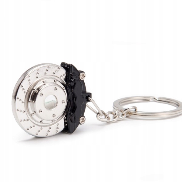 BRELOK - TARCZA HAMULCOWA - CZARNY