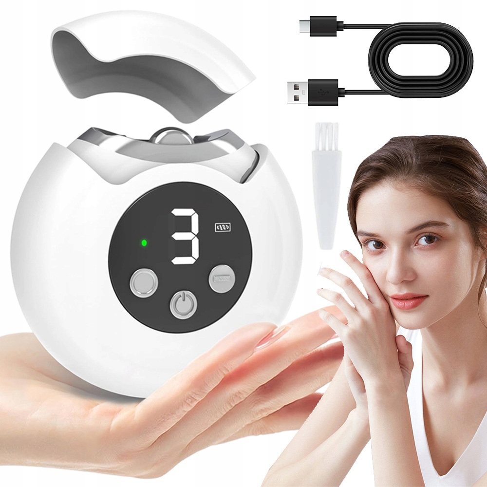 Elektrický Kleštičky Na Nehty 3V1 S Nádobkou Na Piliny, Led Lampička