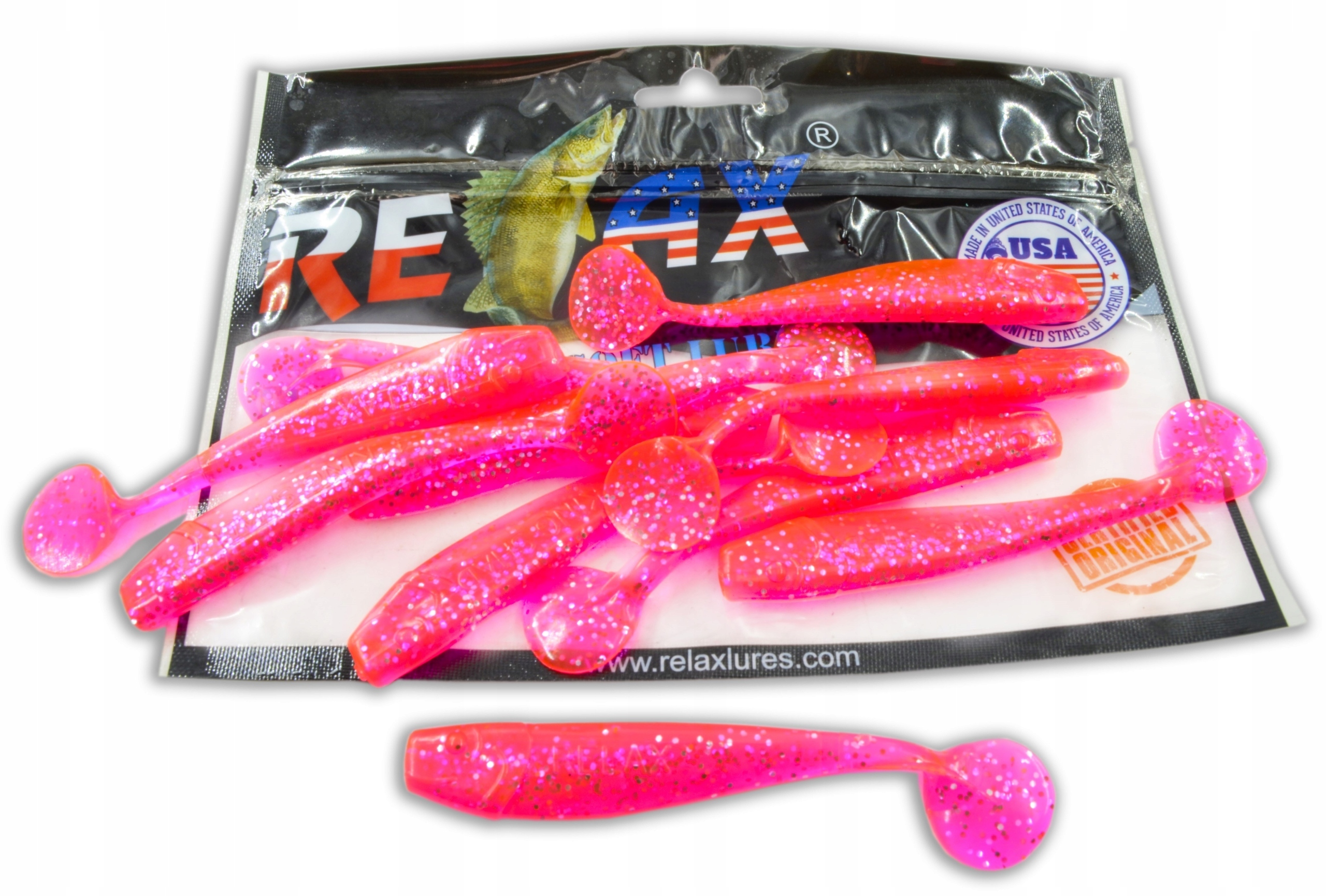 Relax Kingshad 3 Inch 8cm 4pcs Esche Morbide Lucioperca COLORI