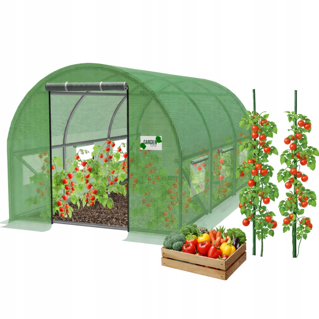 TUNEL OGRODOWY FOLIOWY SZKLARNIA 3x2m FOLIAK 6m2 TYCZKI GRATIS