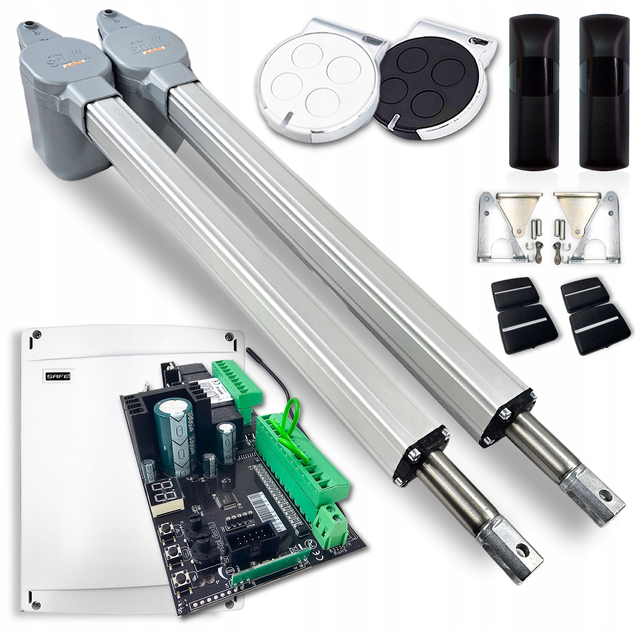 Pohon Pro Dvoukřídlou Bránu 7m Automat křídlové brány Safe 2xPILOT