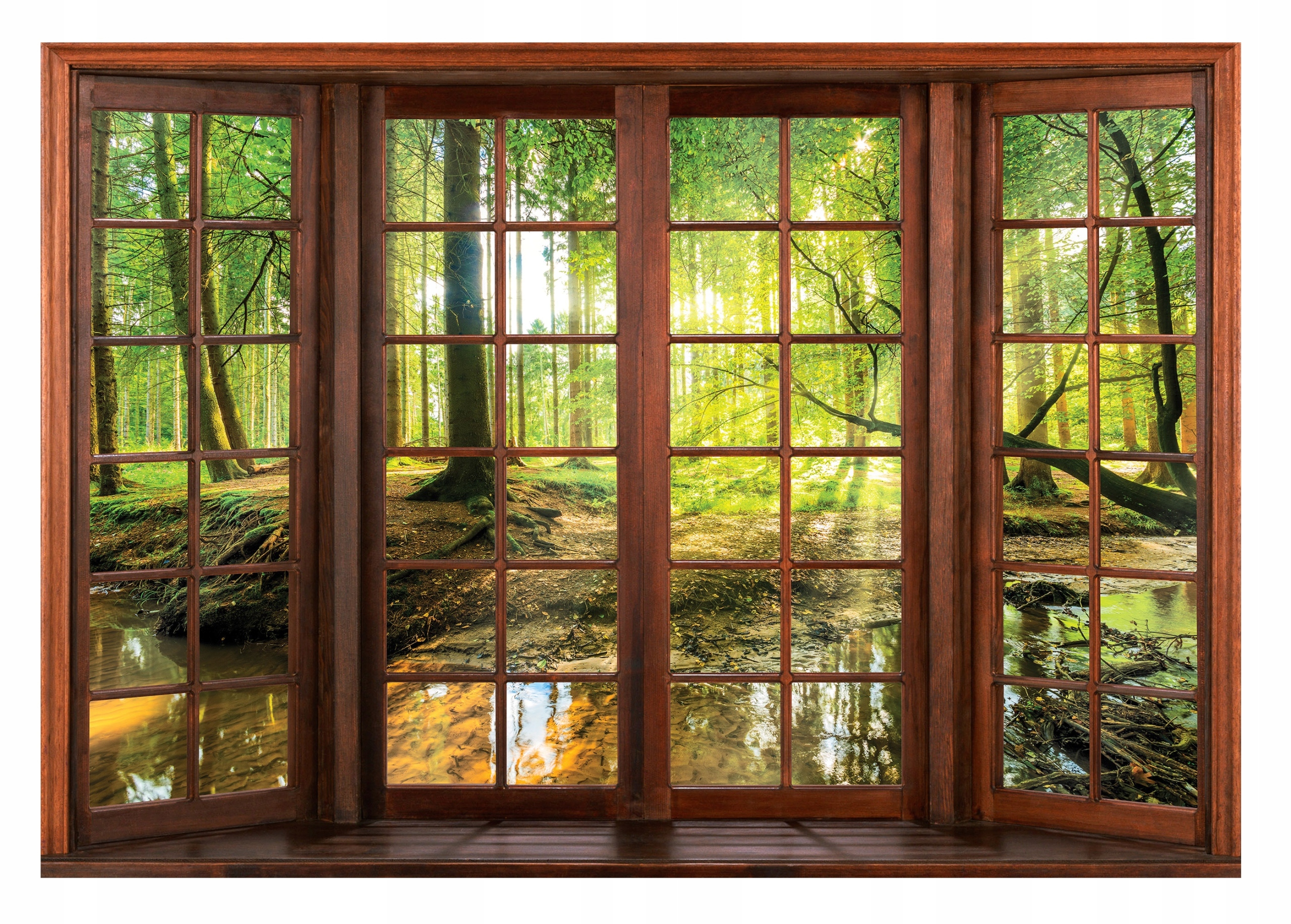 

Fototapeta Okno Z Widokiem 3D Las Natura 368x254