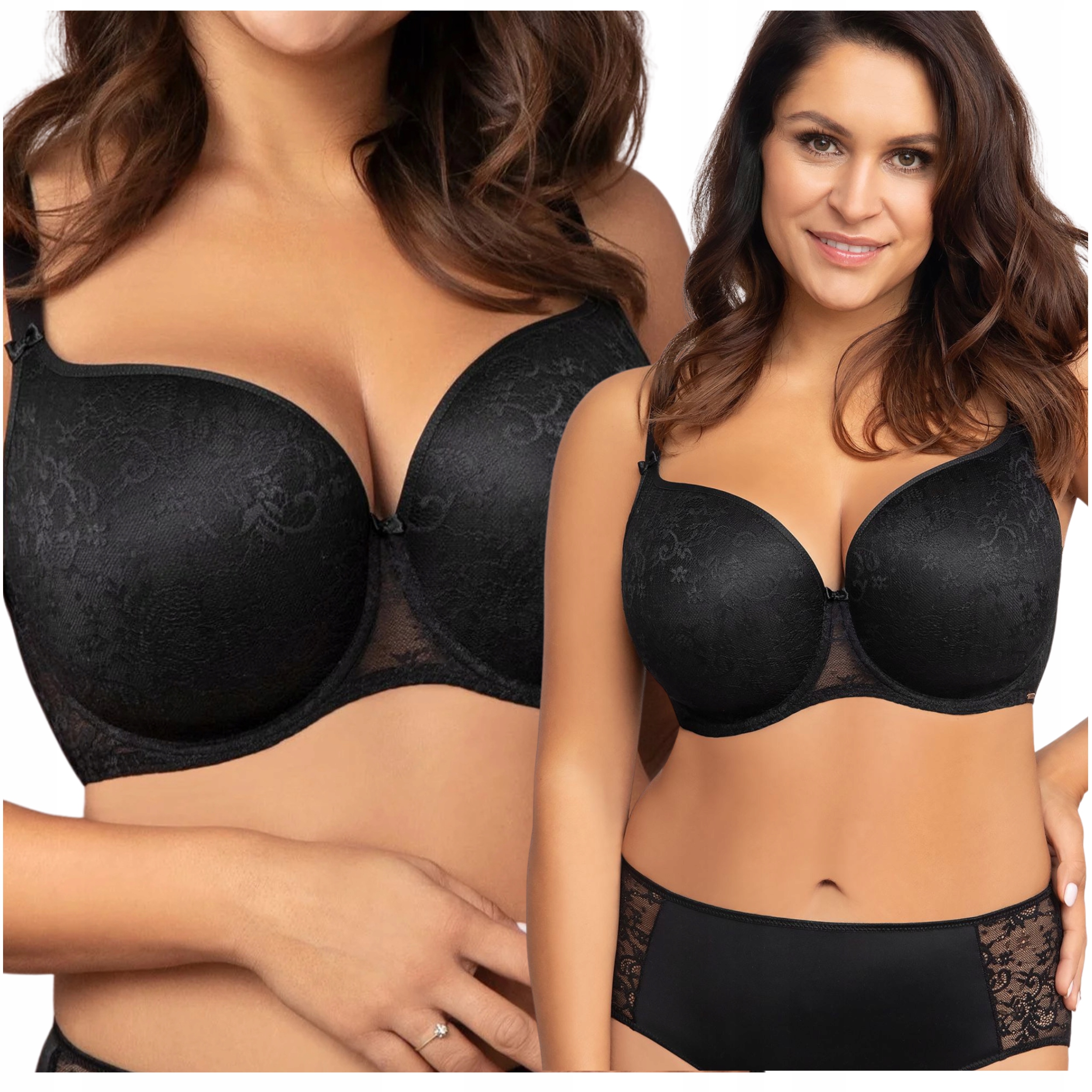 Vyztužená podprsenka s pohodlným poprsím a krajkou Corin Nicole 65J