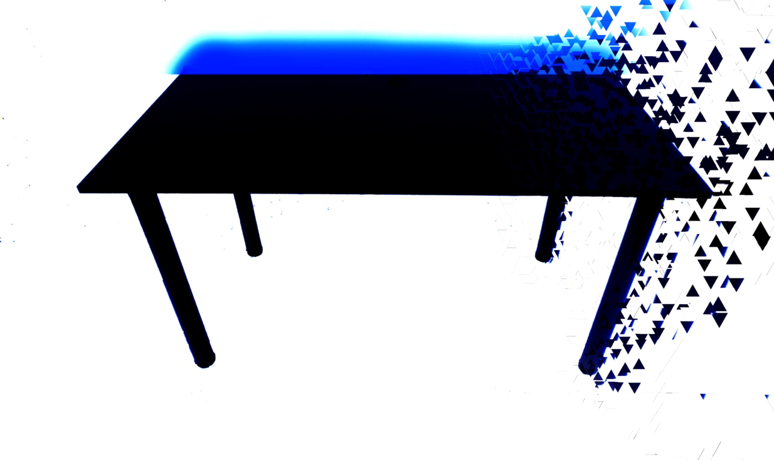 BIURKO GAMINGOWE KOMPUTEROWE RGB LED 138x68