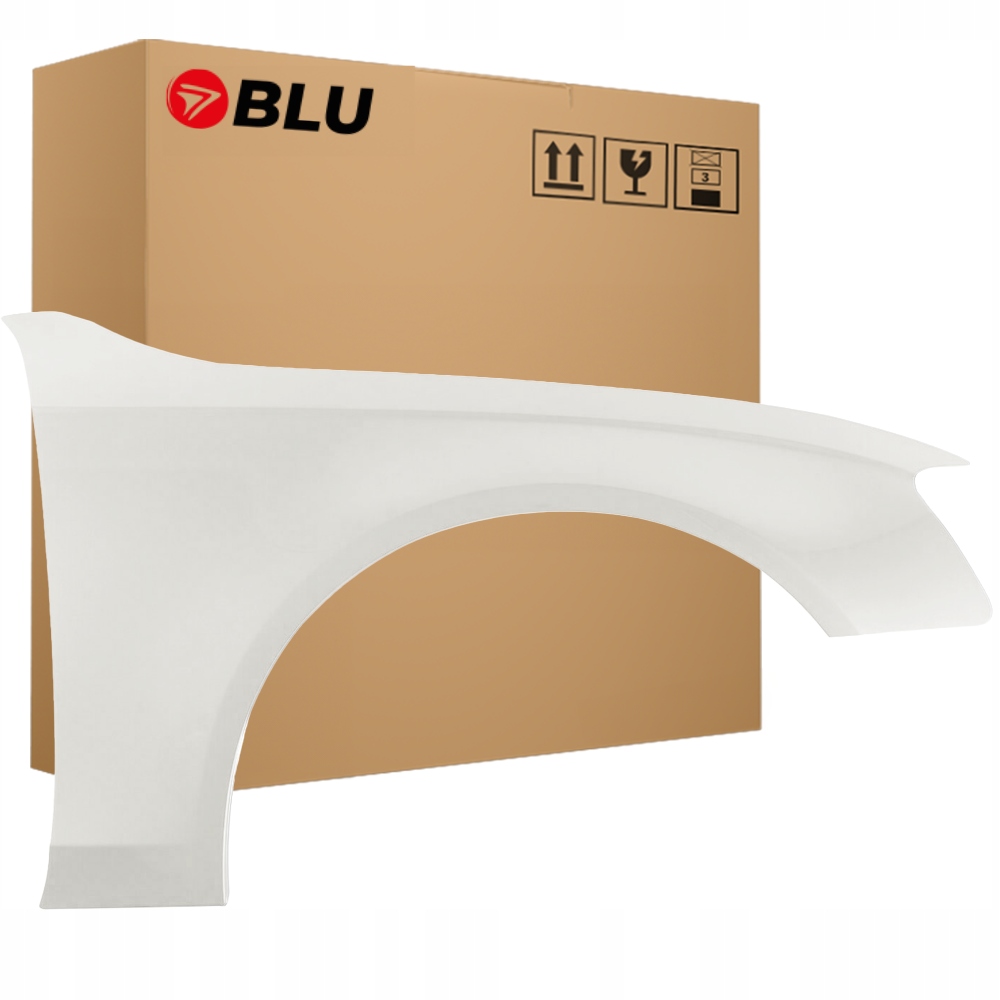 Blu Blatník Audi A4 B8 S4 LY9C pravý bílý 07-11 přední