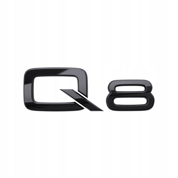 

Emblemat Znaczek Logo Tył Audi Q8 Czarny