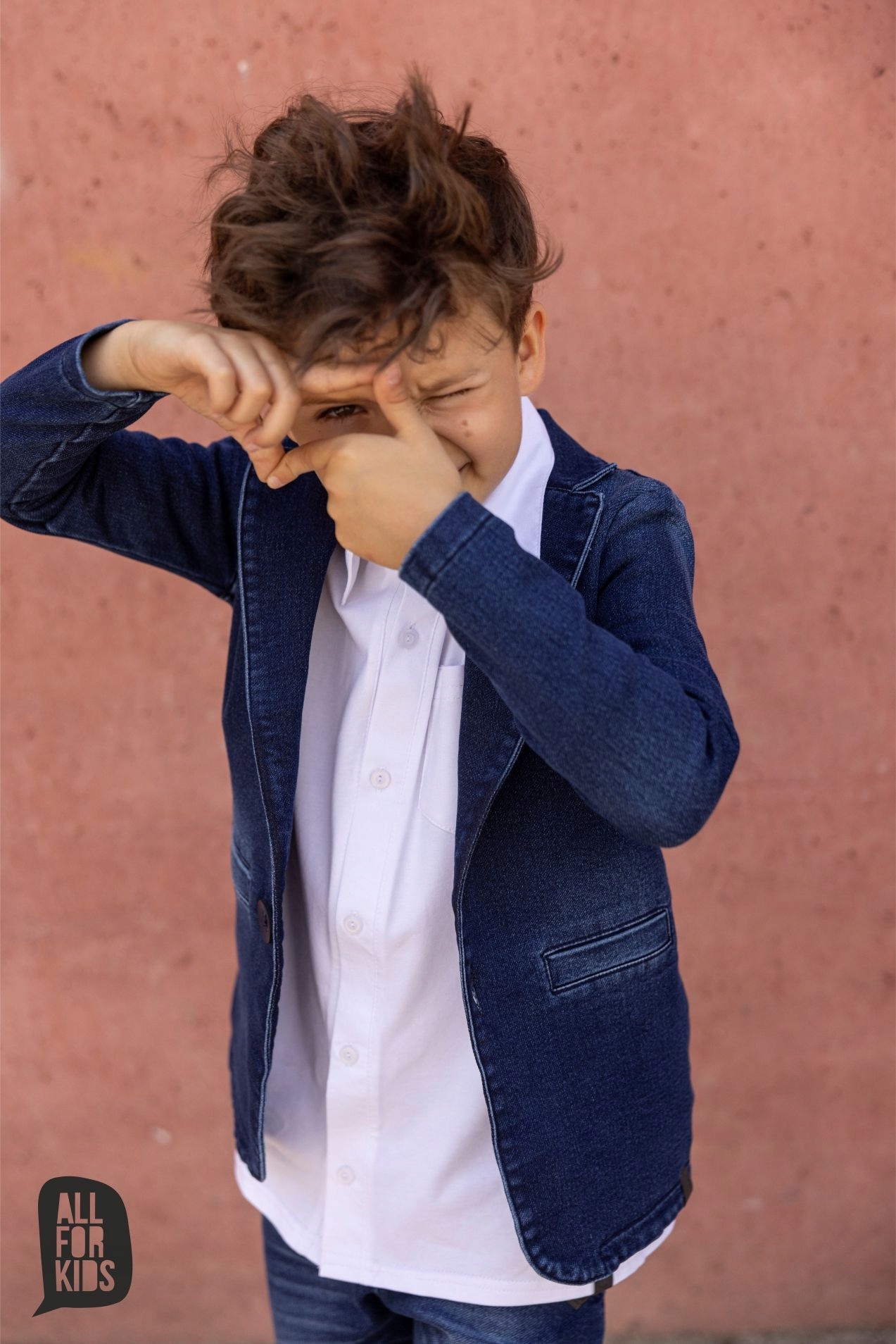 MARYNARKA JEANS CHŁOPIEC ALL FOR KIDS R.116/122 Wiek dziecka 6 lat +