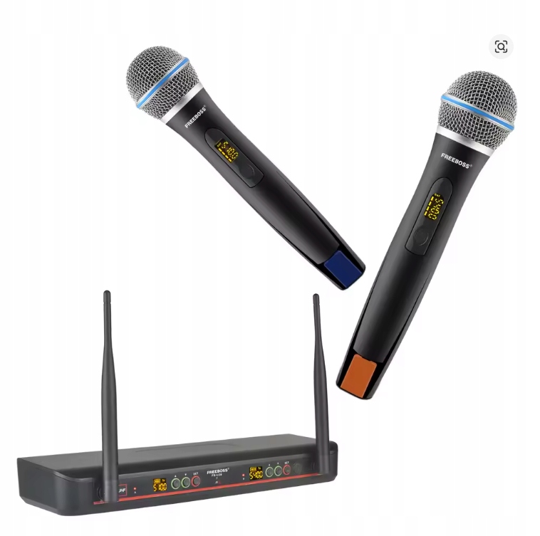 Freeboss FB-U38 Uhf profesjonalny mikrofon bezprzewodowy dynamiczny 2sztuki
