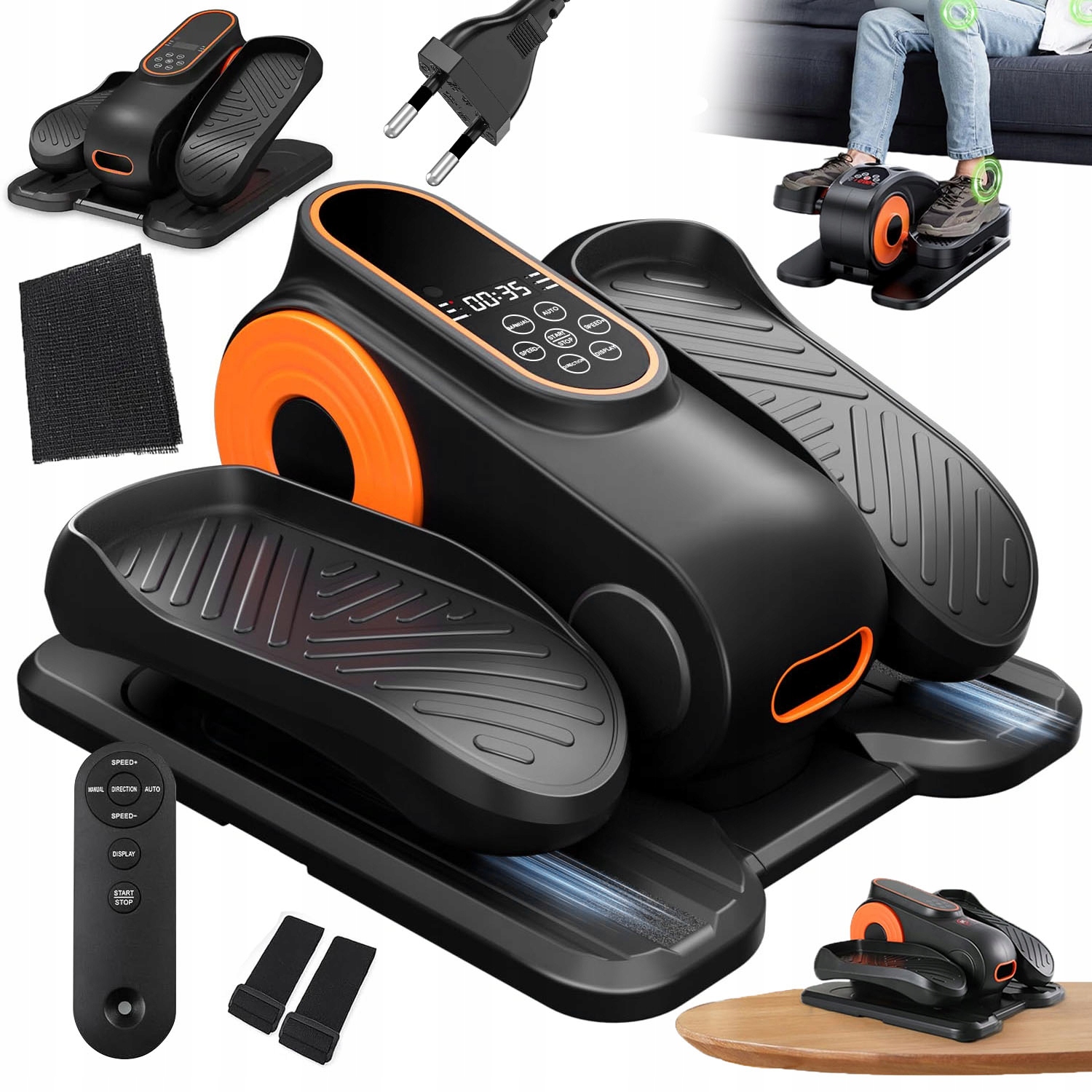 Elektrický Stepper Pod Stůl 12 Programů Led Dálkové Ovládání Masáž Nohou Rehabilitace