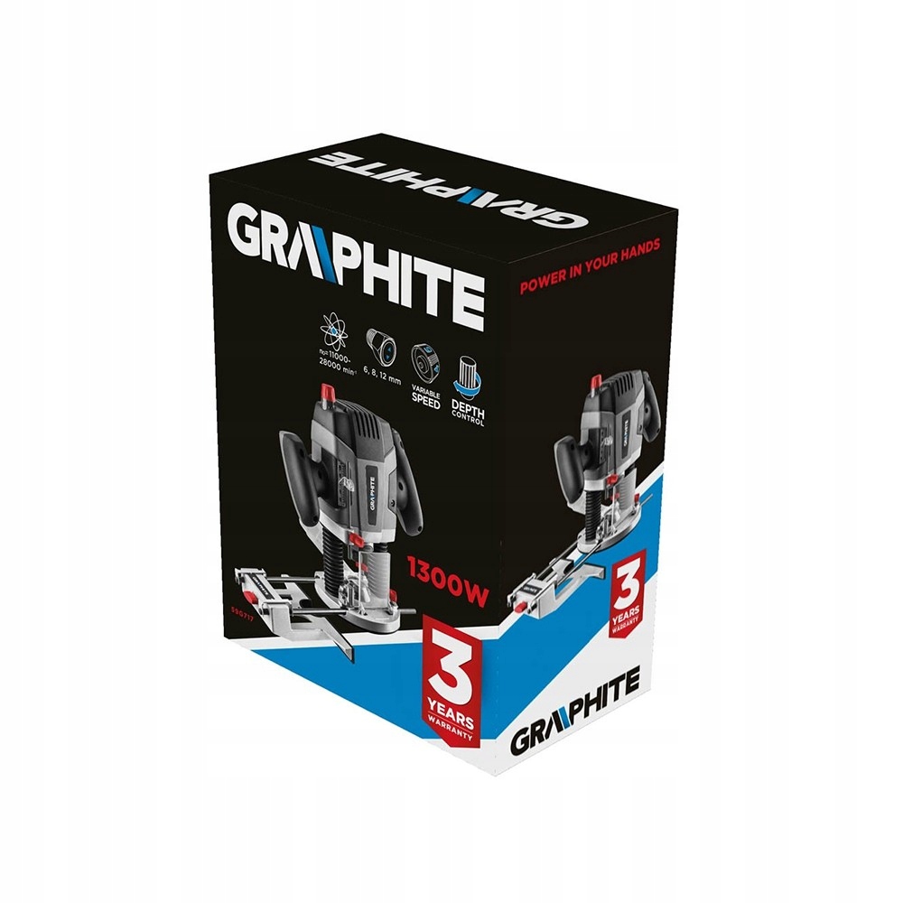 FREZARKA GÓRNOWRZECIONOWA 1300W GRAPHITE 59G717 Marka Graphite
