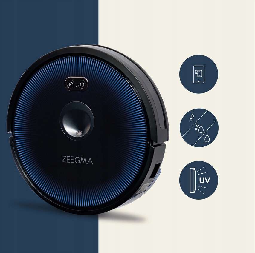 ROBOT SPRZĄTAJĄCY ODKURZACZ AUTOMATYCZNY MOP 7 TRYBÓW PRACY HEPA APLIKACJA Stan opakowania oryginalne