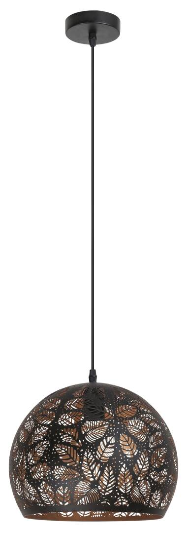 Orientální dekorativní závěsná lampa černá do obývacího pokoje nad stůl 28 cm Rabalux