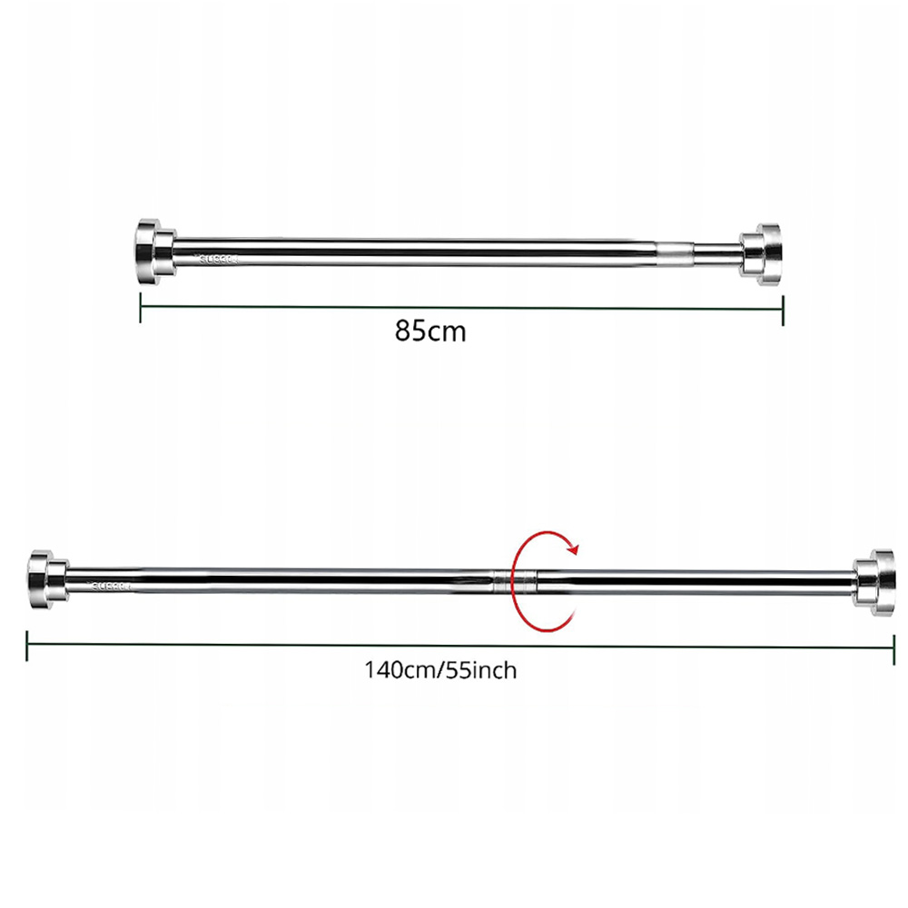 WIESZAK NA UBRANIA DRĄŻEK TELESKOPOWY BEZ WIERCENIA 85-140 STAL NIERDZEWNA Rodzaj inny