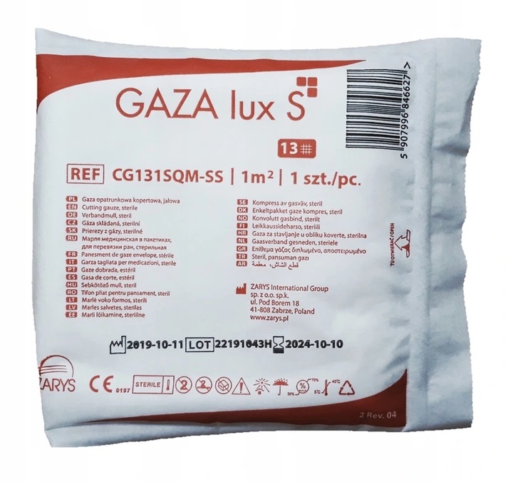 

Gaza Opatrunkowa Jałowa 1m2 13nitkowa