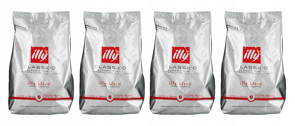 Kawa ziarnista Illy Classico Espresso arabica torba folia 4x 500g (2kg)