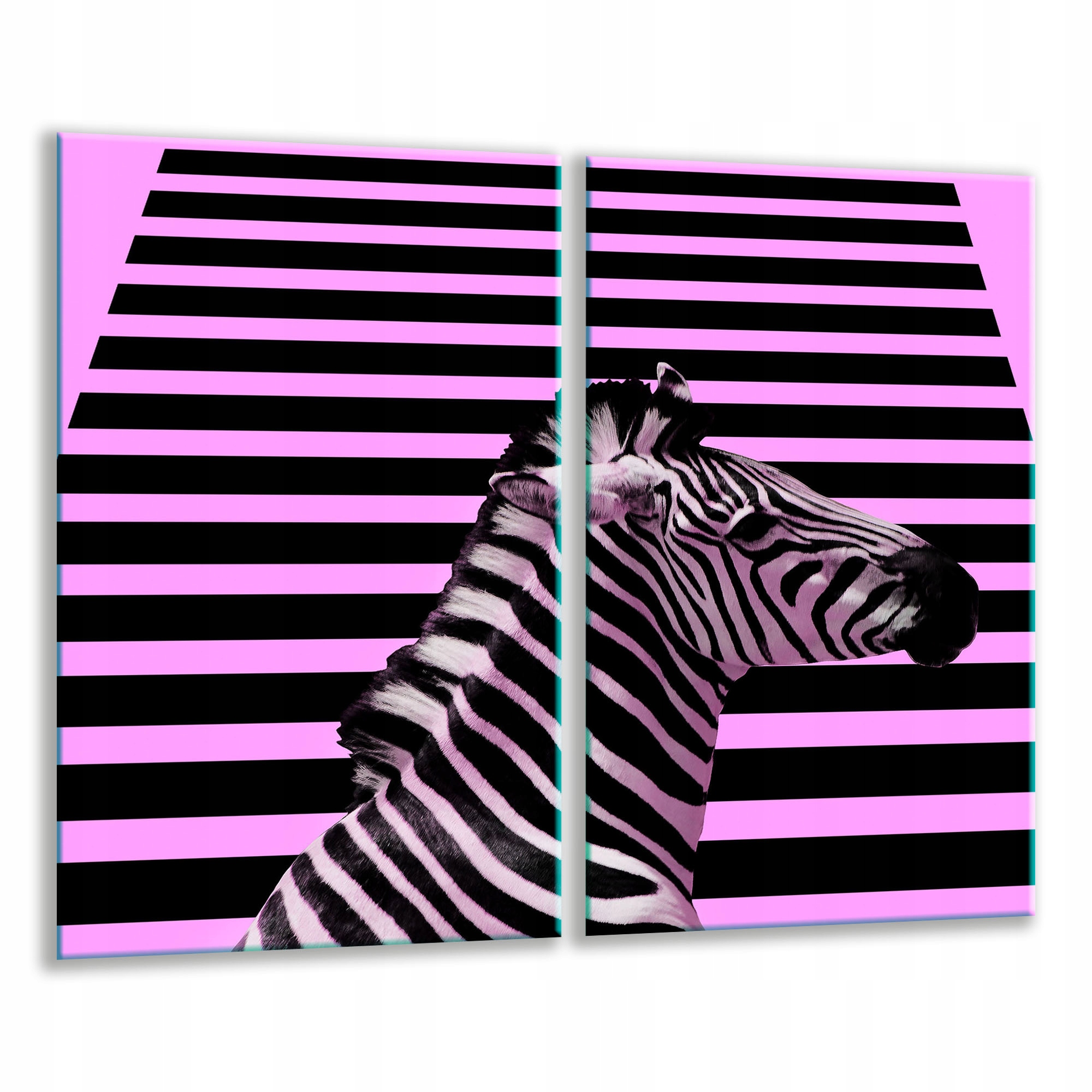 Skleněná Krájecí Deska 2x 30x52 Zebra Tvrzené Sklo Kuchyně 7v1