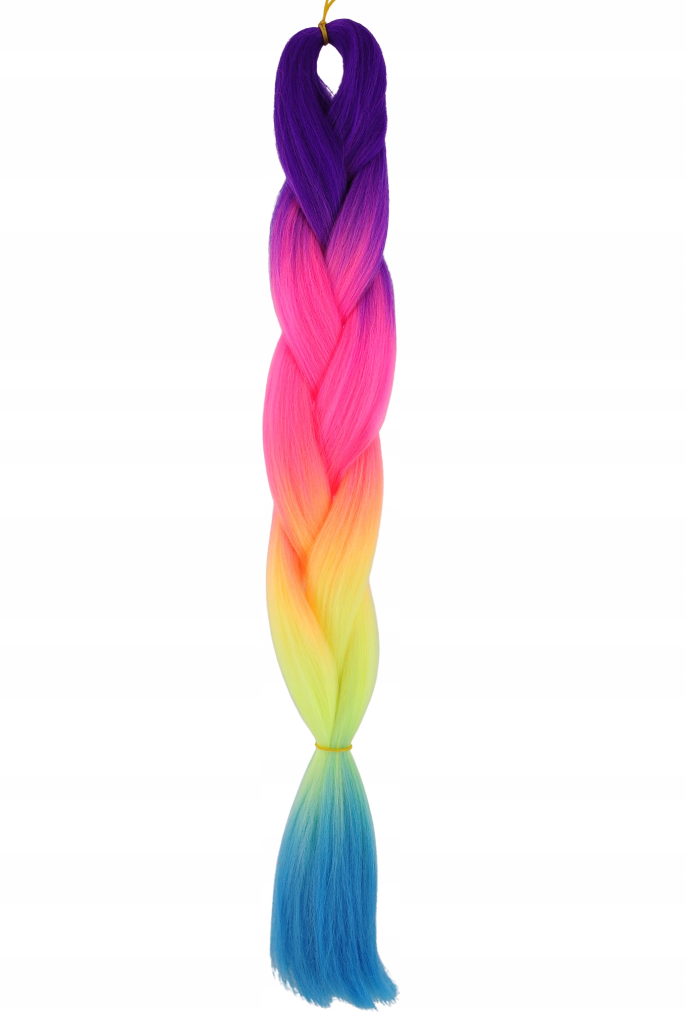 WŁOSY SYNTETYCZNE KOLOROWE WARKOCZYKI OMBRE 4K.024