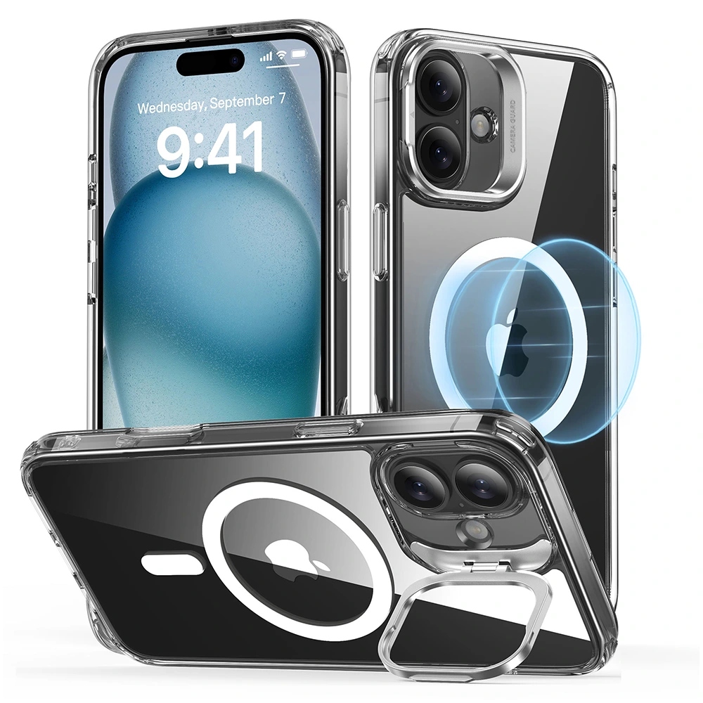 Esr Classic Hybrid HaloLock Etui z podstawką iPhone 16 Plus przezroczyste