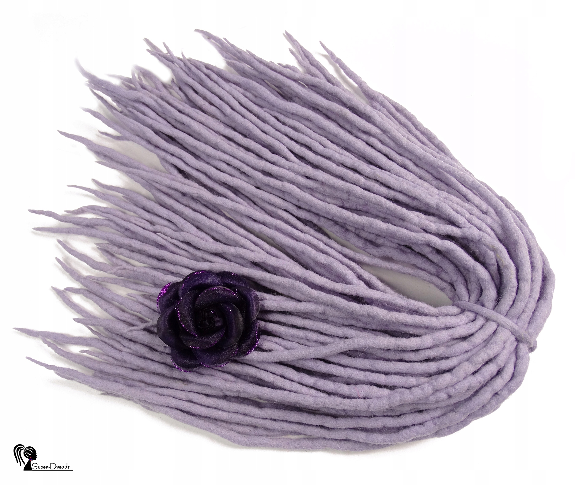 Vlněné pastelky Dredy, levandulové, světle fialové, Šept Bzů, 40 kusů