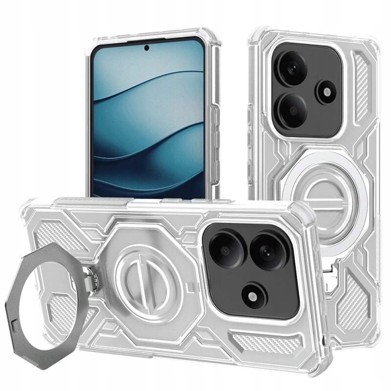 Techsuit Shield Pro Etui na Xiaomi Redmi Note 14 5G białe przezroczyste