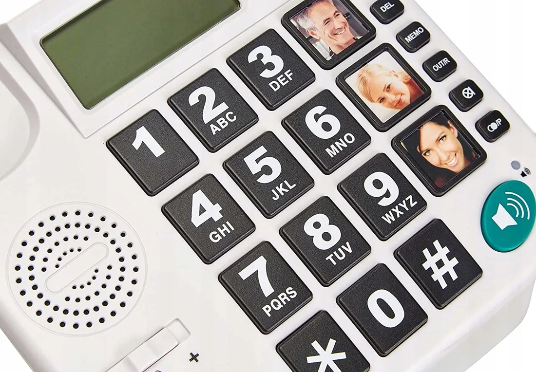 Telefon Stacjonarny Maxcom KXT480 przewodowy Biały Wbudowany wyświetlacz Tak