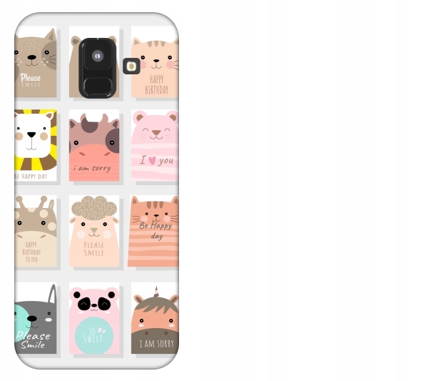 

Etui pokrowiec Samsung Galaxy A6 2018 Słodkie zwie
