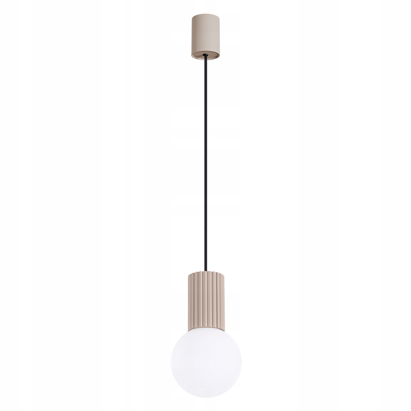 Závěsná lampa Halo 1 jednobarevná taupe SL.1744 Sollux Lighting
