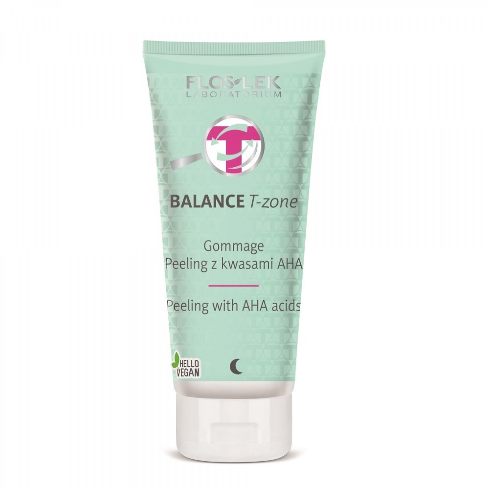 FlosLek BALANCE T-zone peeling gommage z kwasami AHA 125 ml Marka Flos-Lek