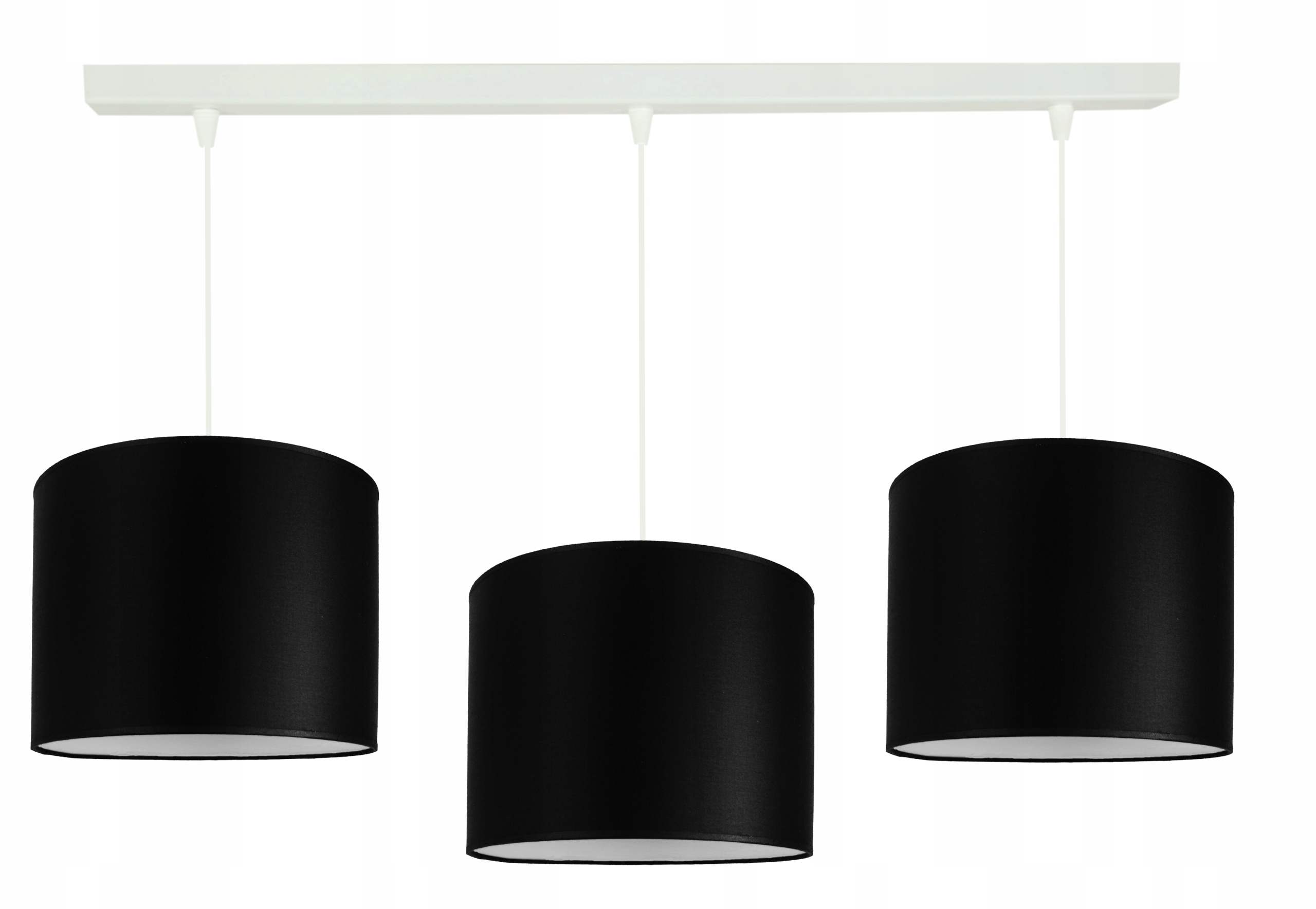 Závěsná stropní lampa lustr moderní stínidlo 20 cm černá Led