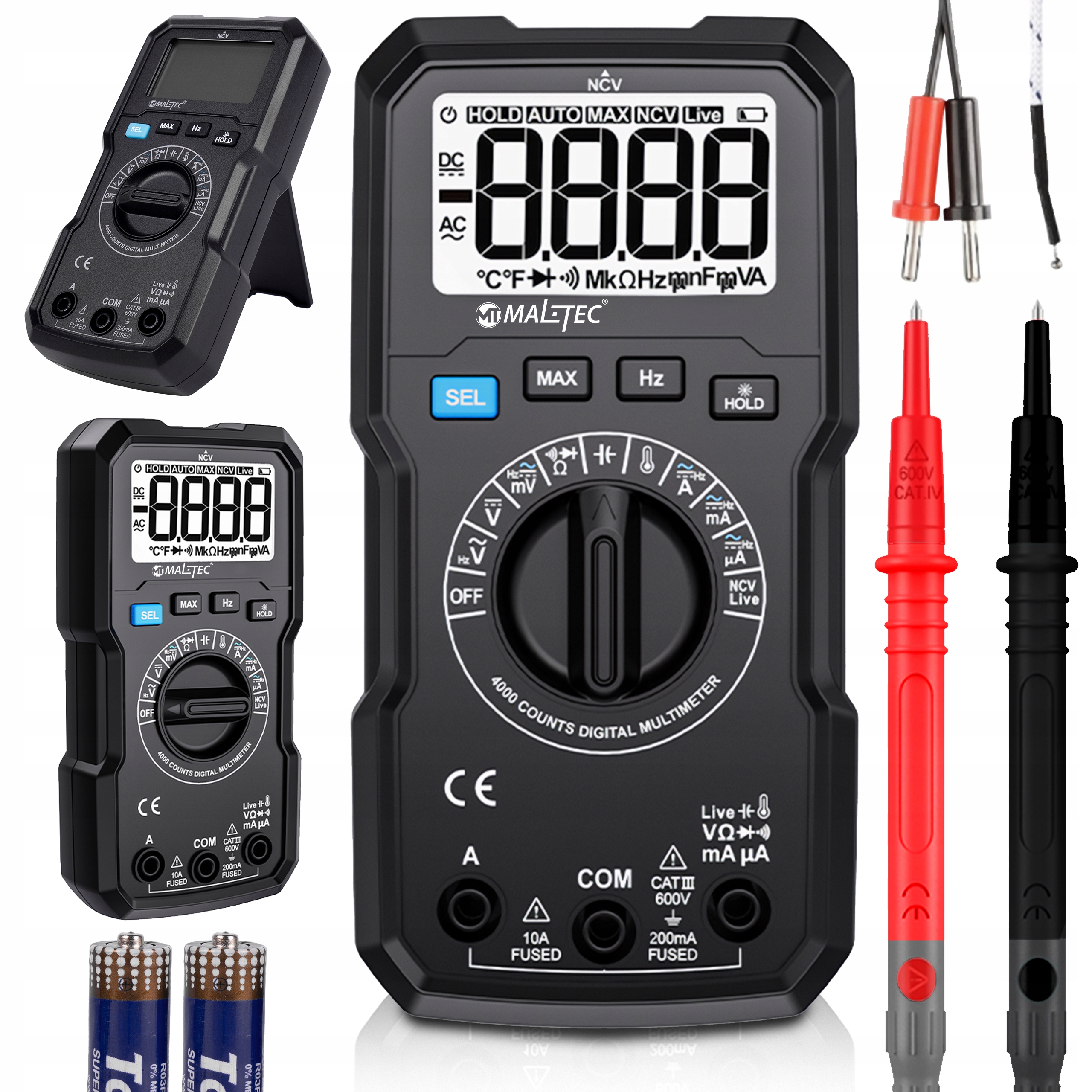 Мультиметр ручной Maltec цифровой мультиметр Измеритель тока MasterMultimeter
