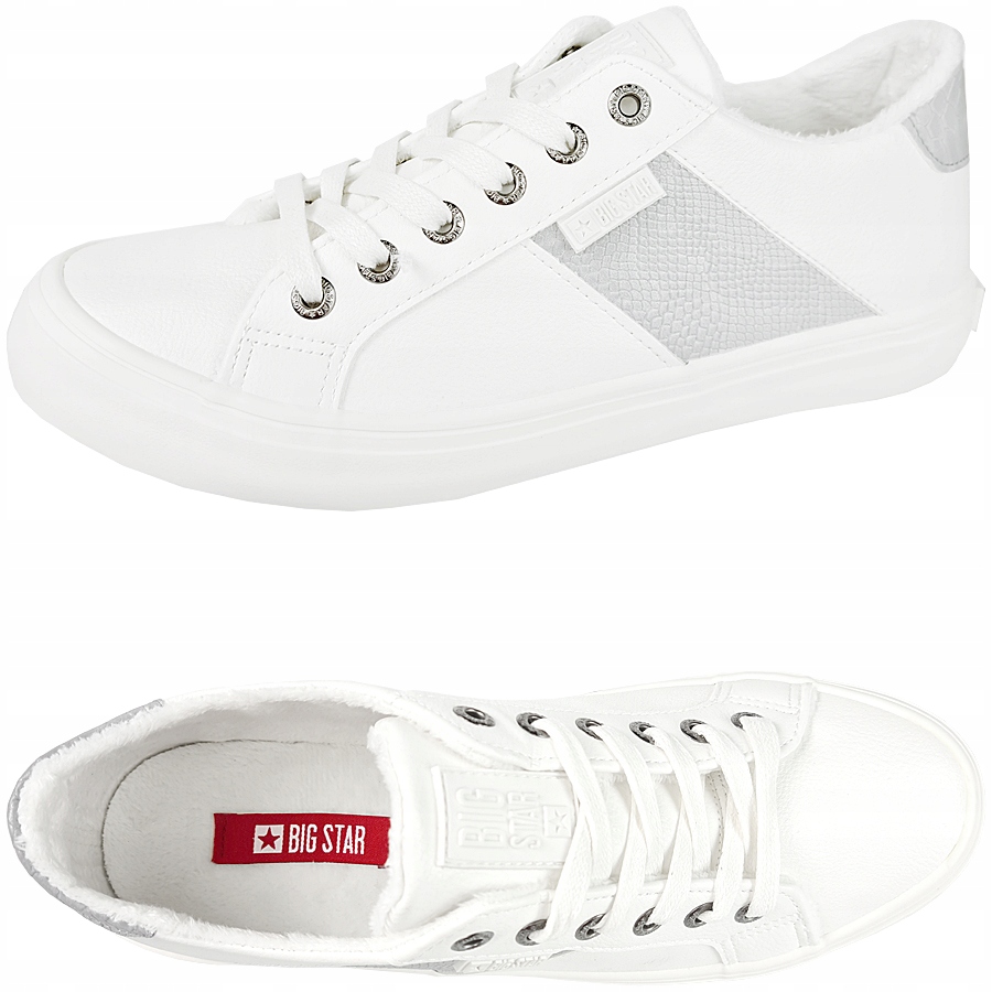 

Trampki Big Star białe buty odblaskowe GG274203 39