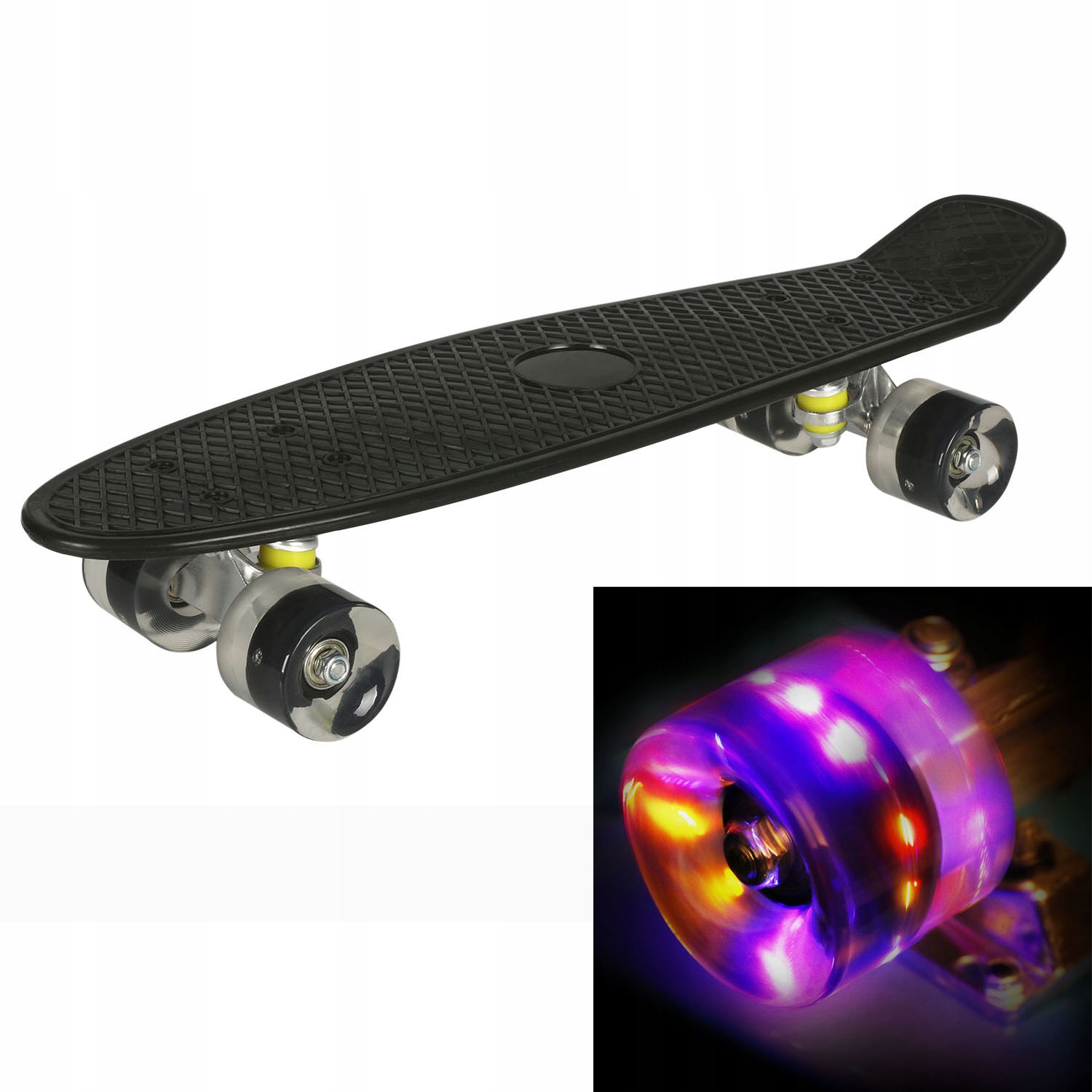 

deskorolka typu fiszka Deska koła Led ABEC7 100kg