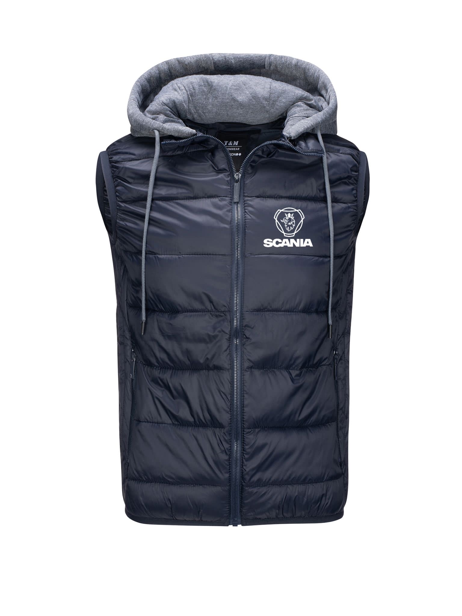 Bunda Bez Rukávů S Prošívaným Zateplením Scania, Modrá, 3XL