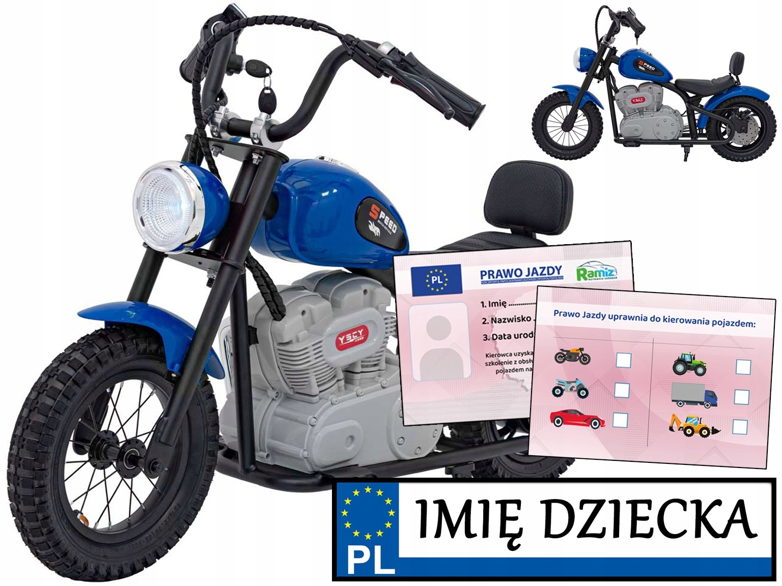 Speed Power motor elektryczny dla dzieci Motocykl Na Akumulator dzwonek