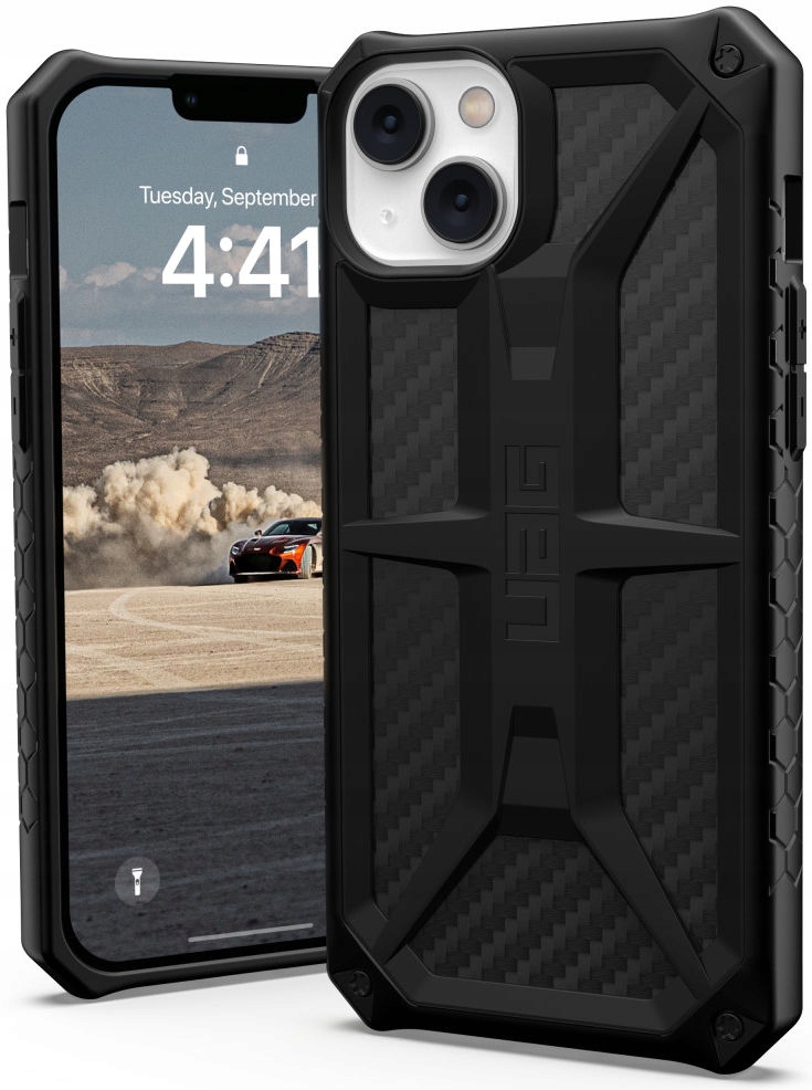 Uag Monarch Karbon pouzdro Pancéřové kryt obal pro iPhone 14 Plus
