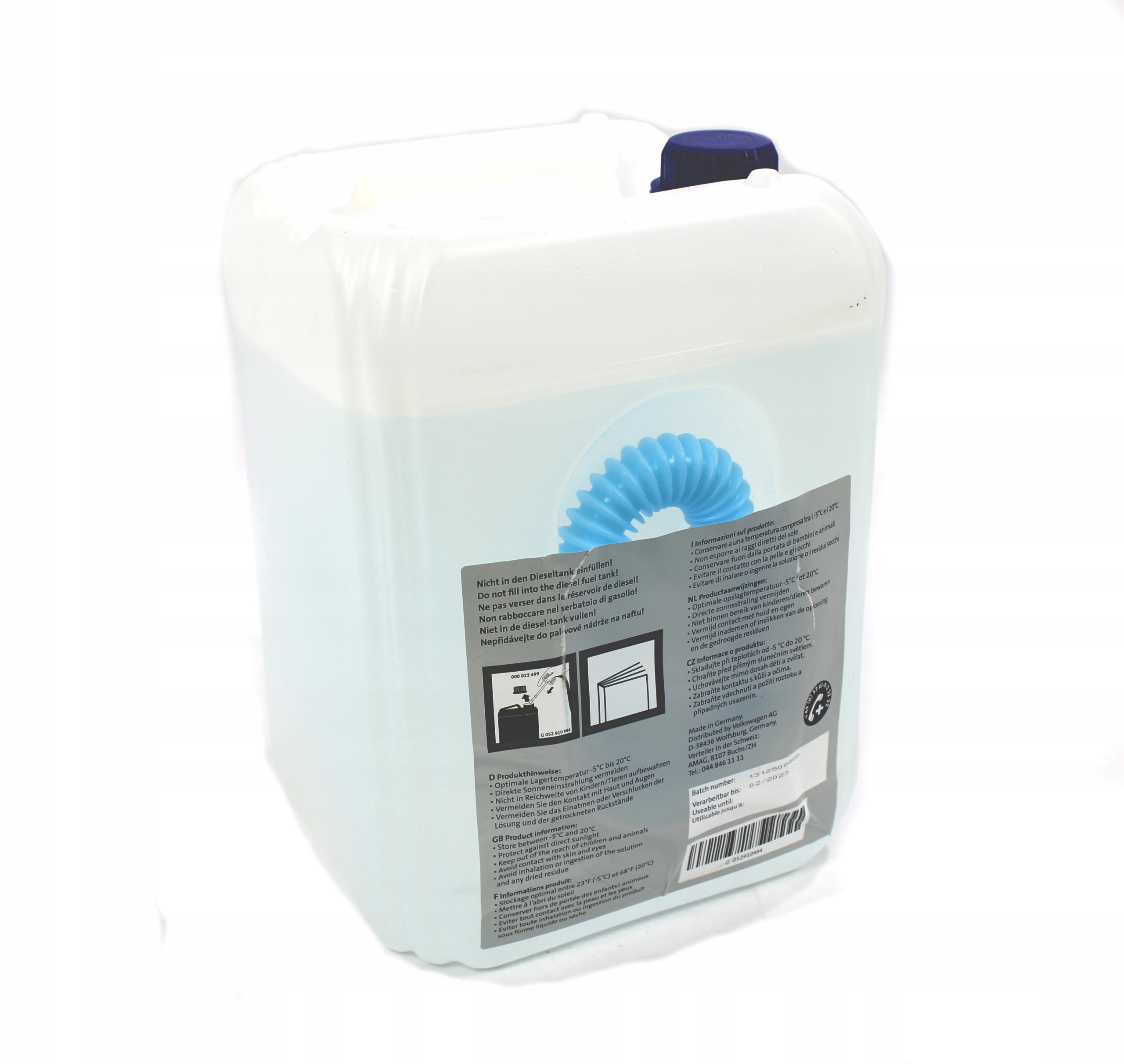 PŁYN AD BLUE VW AUDI SKODA SEAT DPF 10L ORYGINAŁ Pojemność opakowania 10 l