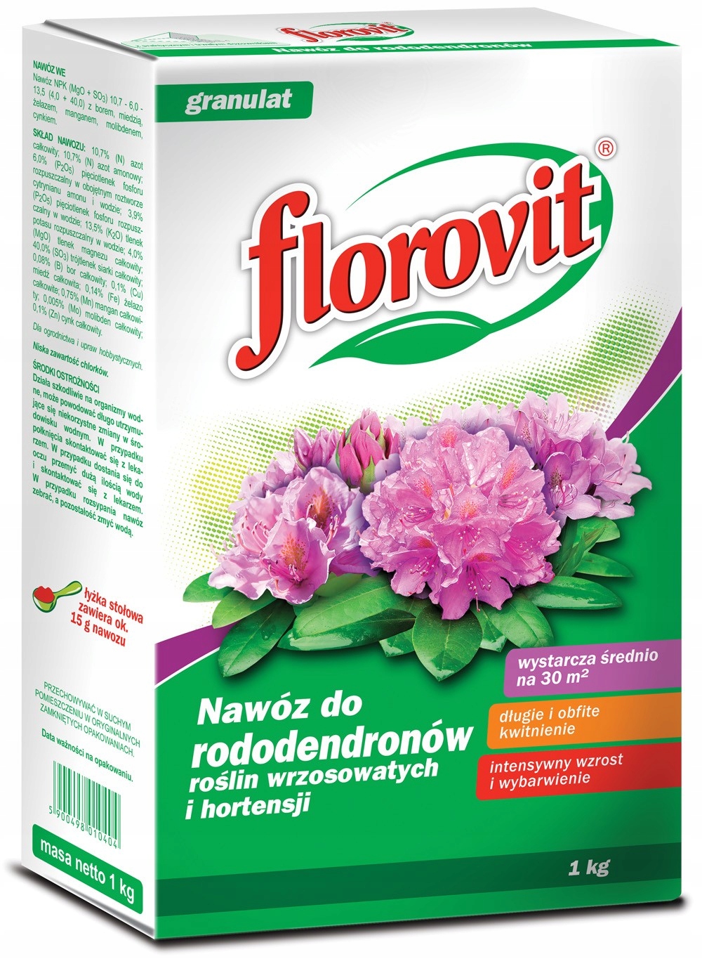

Nawóz do Rododendronów i hortensji 1 kg Florovit