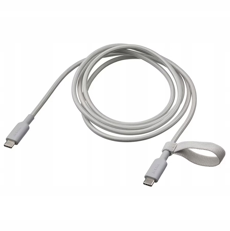 Ikea Usb-c na Usb-c Lillhult jasnoszary 1.5m