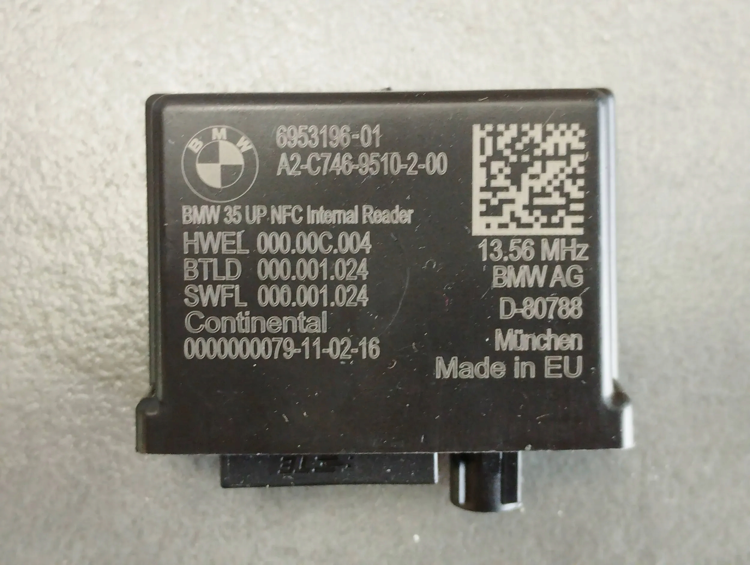 BMW 7 G11 module NFC 6953196