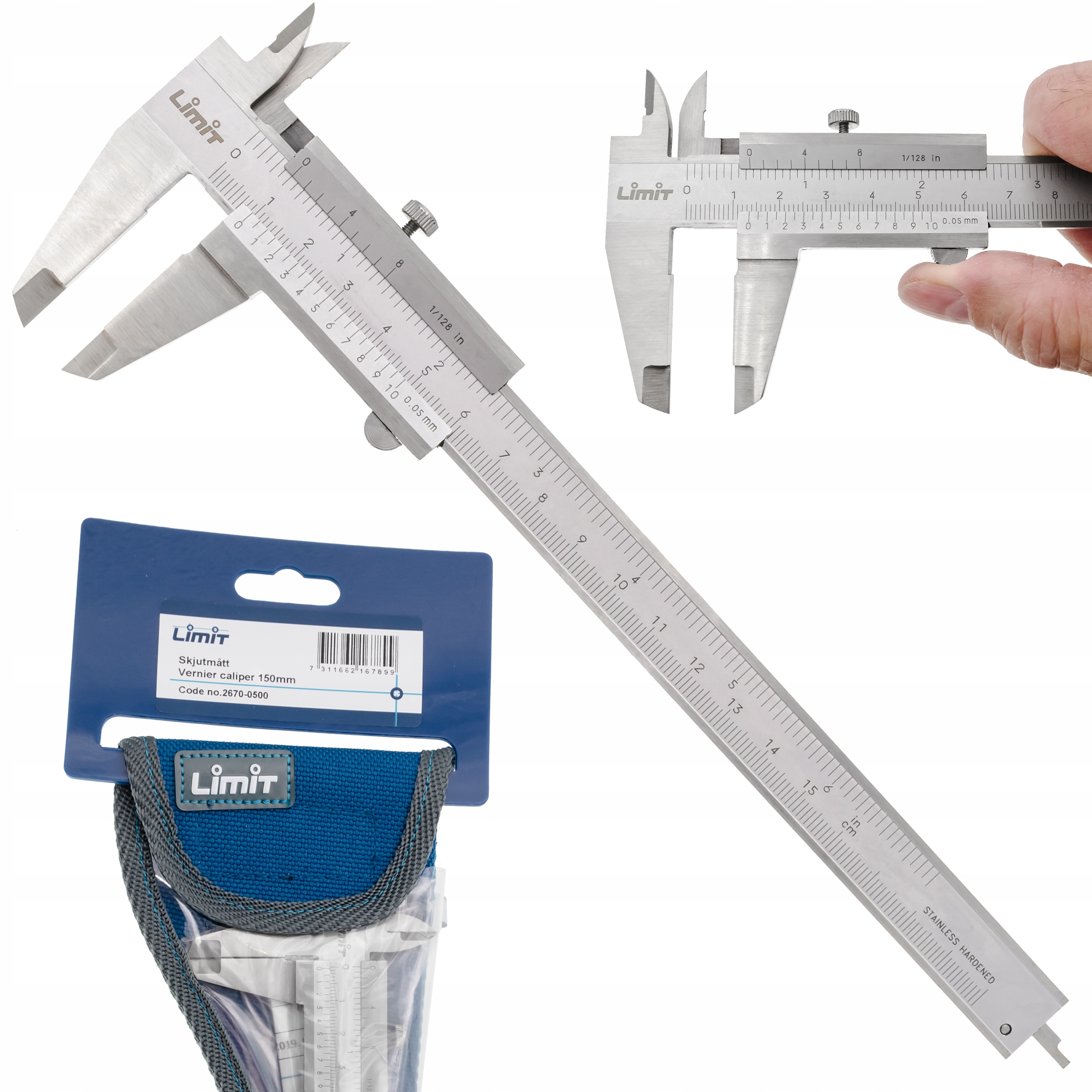 SUWMIARKA NONIUSZOWA 150 mm 0,05 mm BLOKADA LIMIT
