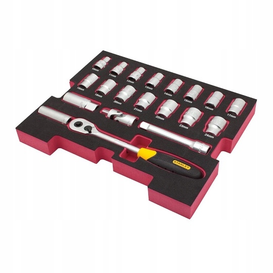 sada 20 nástavcov s račňou 1/2" s náplňou do boxov Stanley [FMHT0-74297]