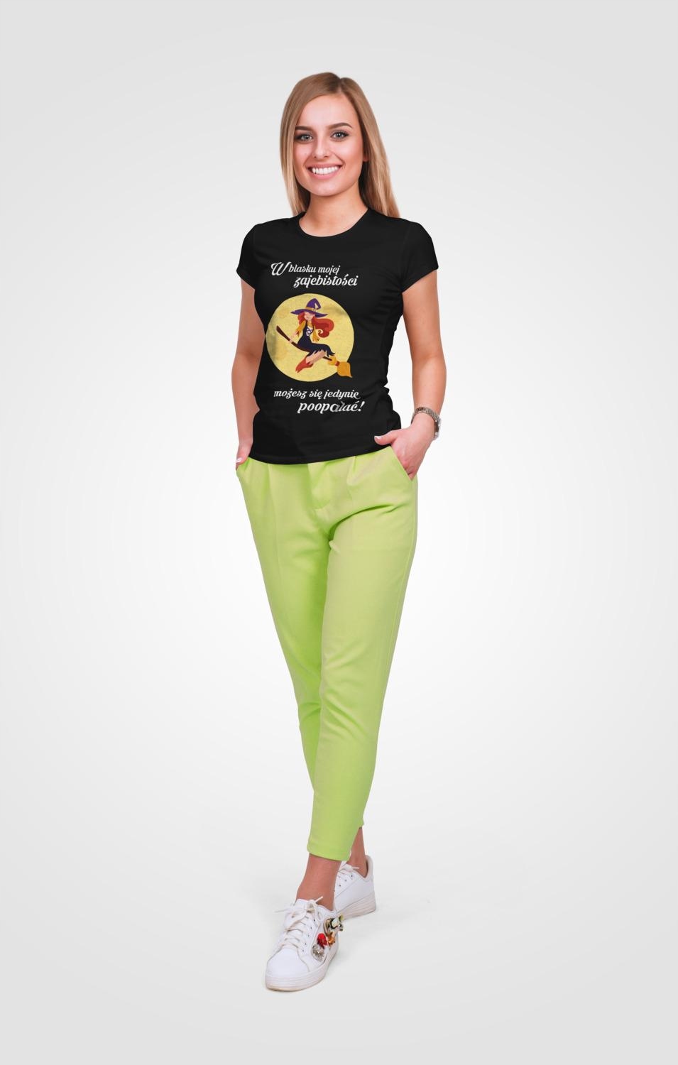 Koszulka damska BLASK ZAJEBISTOSCI WIEDZMA c L Cechy dodatkowe print (nadruk)