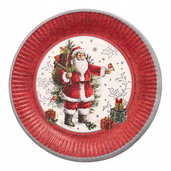 

Talerz papierowy HoHoHo Boże Narodzenie 23cm 10szt