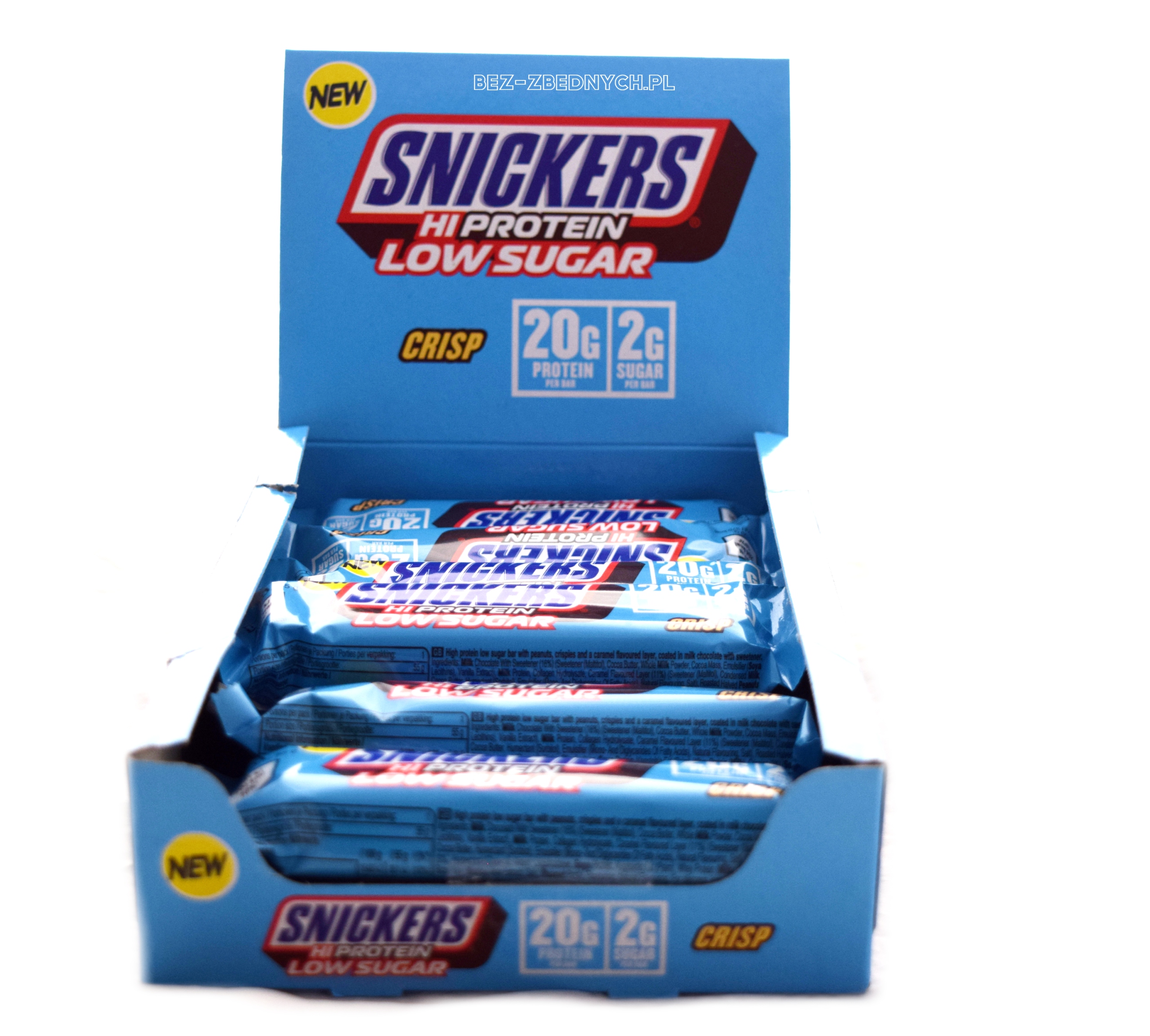 Snickers HiProtein Low Sugar Crisp Bar 55 g Proteinová Tyčinka Milk Chocolate