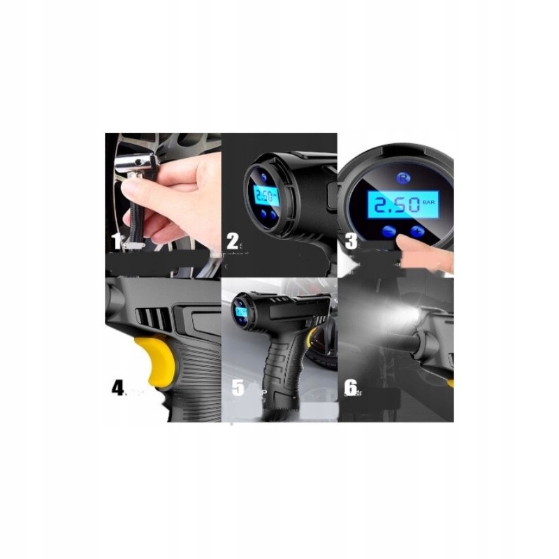 POMPKA ELEKTRYCZNA ROWEROWA KOMPRESOR SAMOCHODOWY BEZPRZEWODOWY SPRĘŻARKA Rodzaj elektryczna