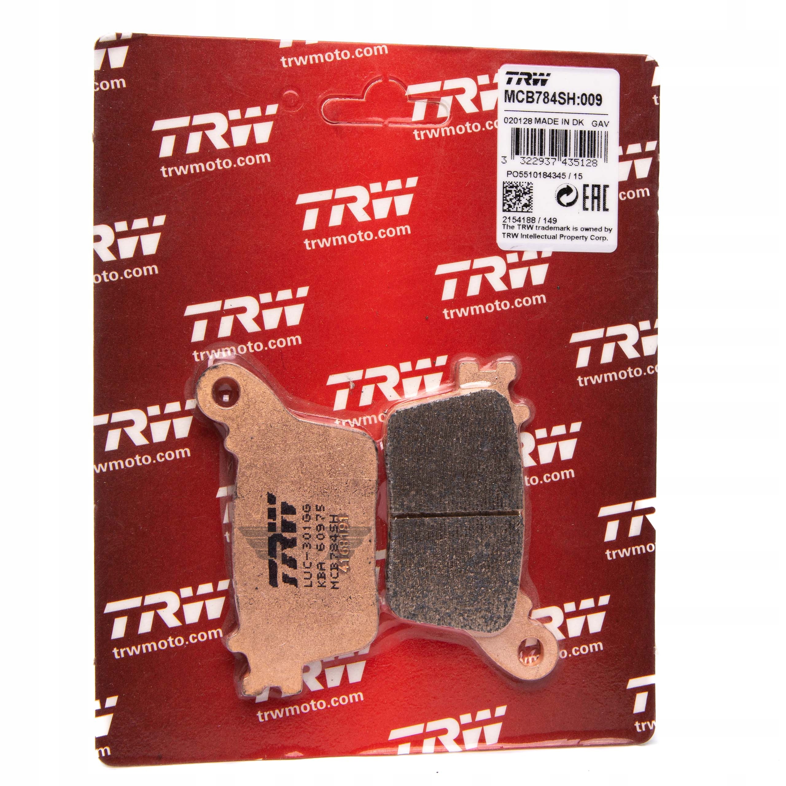 MCB784SH - ГАЛЬМІВНІ КОЛОДКИ TRW HONDA CBR 600 RR 07-14