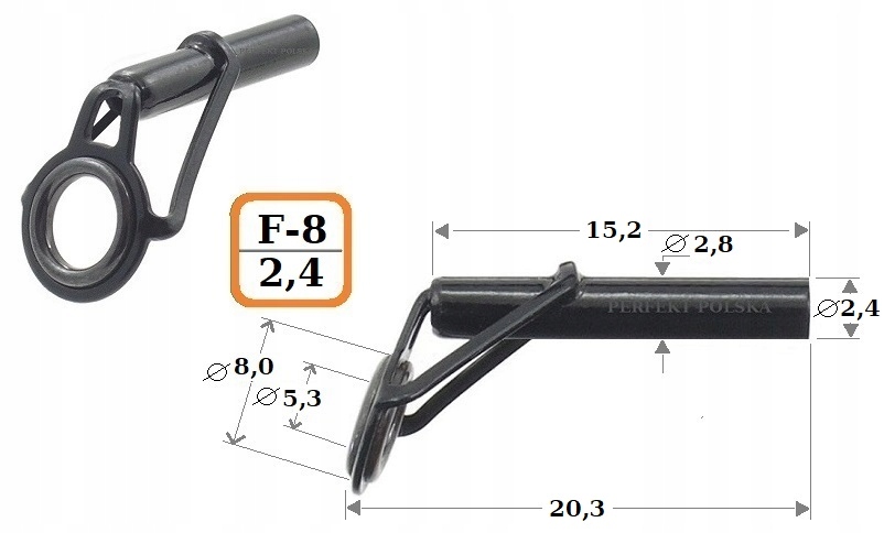 PRZELOTKA SZCZYTOWA PERFEKT BK F-8 / 2,4 mm Marka Perfekt