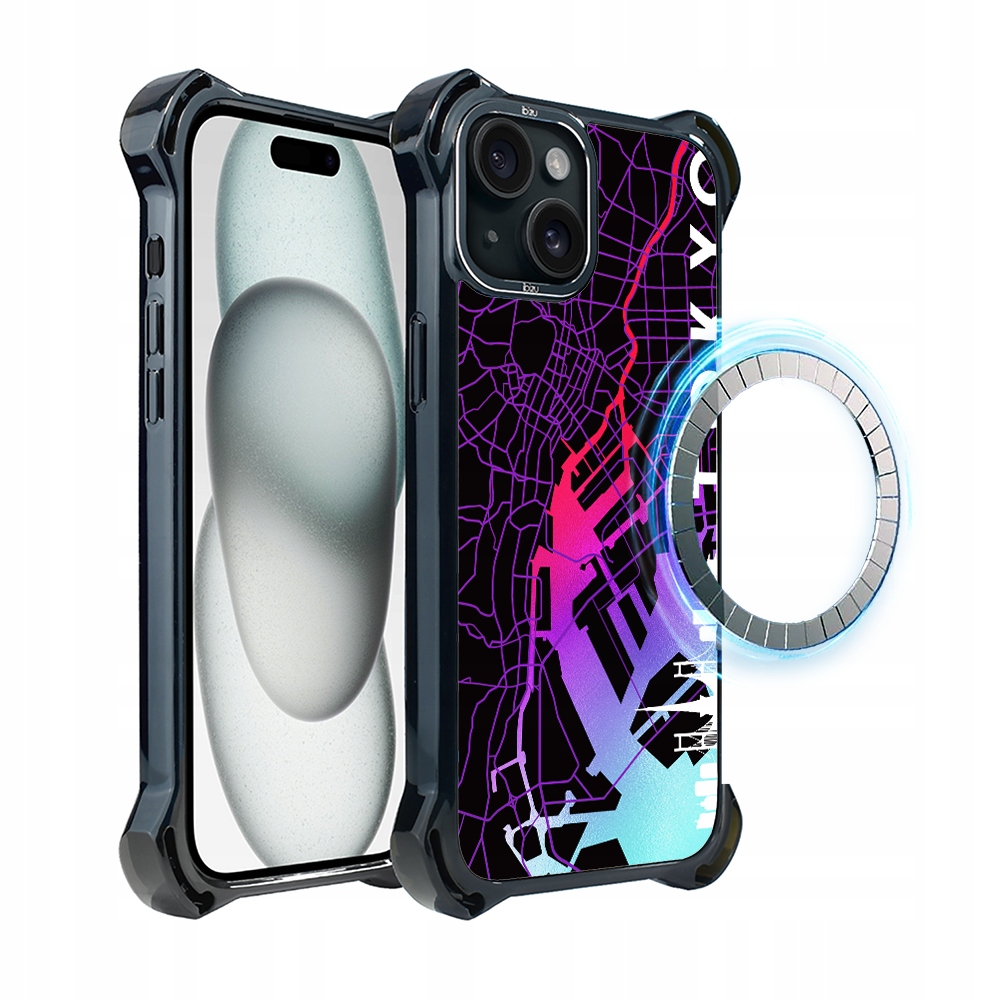 Pouzdro pro iPhone 15 Plus Ibizu DropGuard Ultra s MagSafe, Tokyo